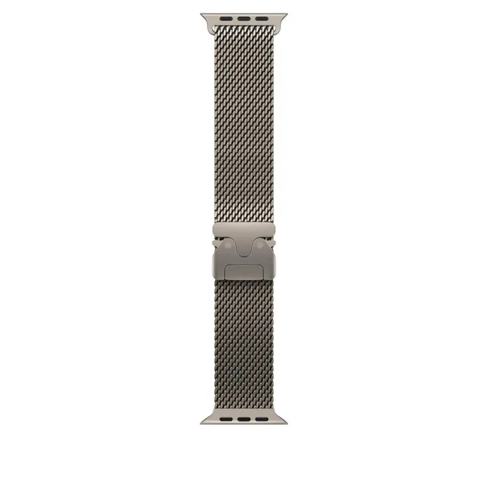 Apple 49mm Milanaise Armband Titan Natur - Large