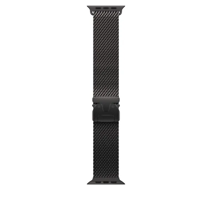 Apple 49mm Milanaise Armband Titan Schwarz - Large