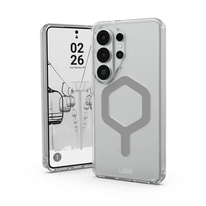 UAG Urban Armor Gear Plyo Case mit Magnet-Modul für Samsung Galaxy S26 Ultra ice (transparent)/silber
