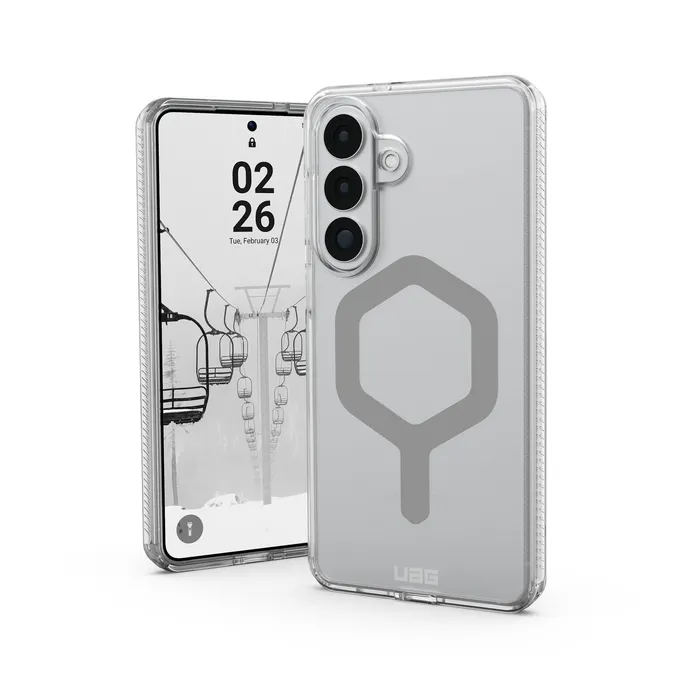 UAG Urban Armor Gear Plyo Case mit Magnet-Modul für Samsung Galaxy S26+ ice (transparent)/silber