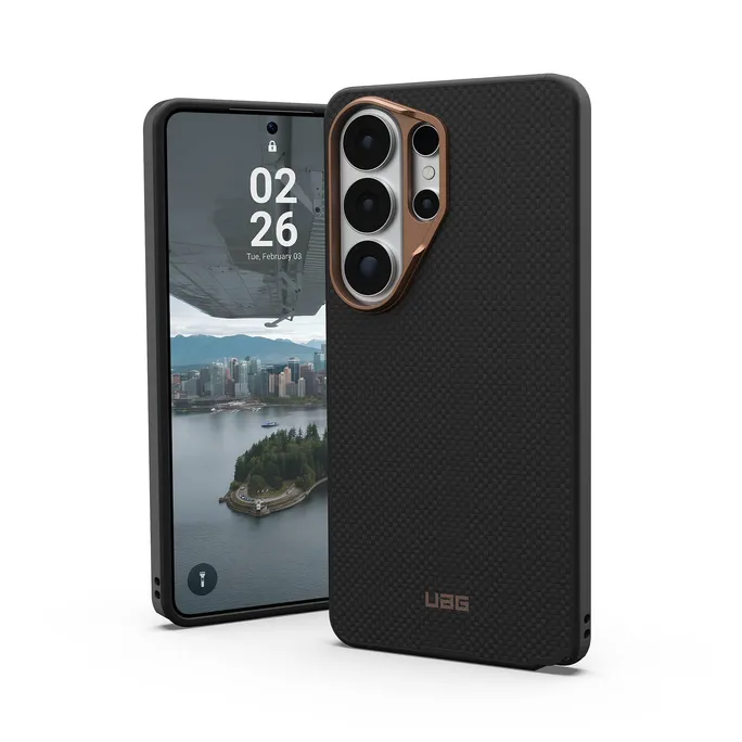 UAG Urban Armor Gear FIBR ARMR Case mit Magnet-Modul für Samsung Galaxy S26 Ultra schwarz/bronze