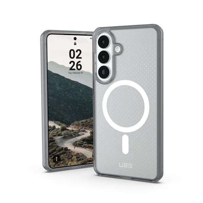 UAG Urban Armor Gear Dot Case mit Magnet-Modul für Samsung Galaxy S26+ true ice (transparent)/ash (grau)