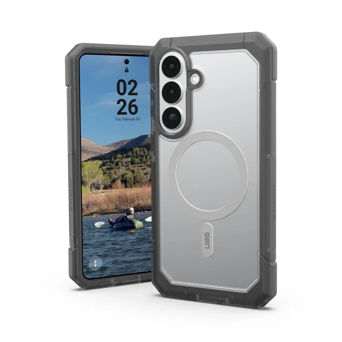 UAG Urban Armor Gear Trooper Case mit Magnet-Modul für Samsung Galaxy S26+ transparent/ash (grau)