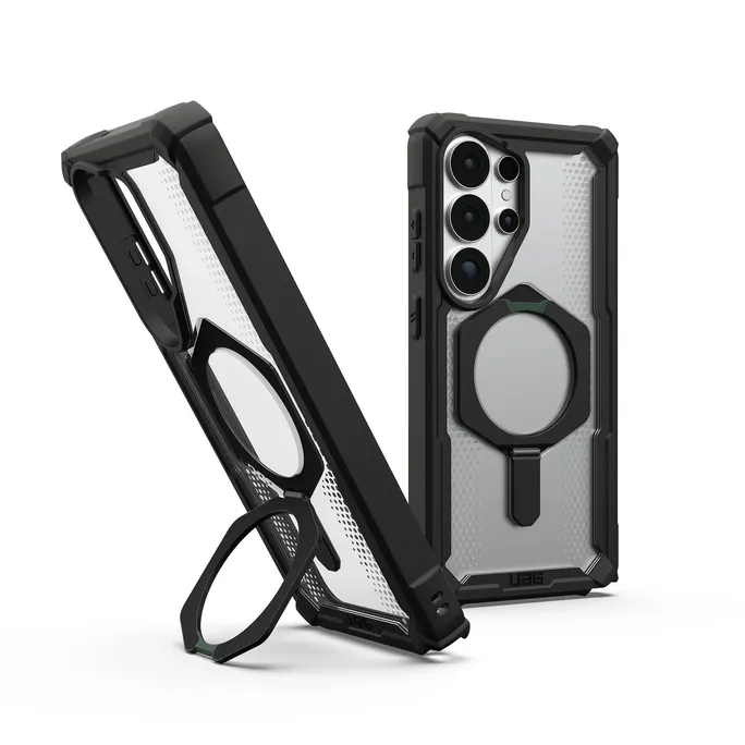 UAG Urban Armor Gear Plasma XTE Kickstand Case mit Magnet-Modul für Samsung Galaxy S26 Ultra schwarz/transparent