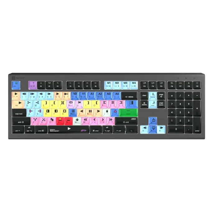 LogicKeyboard Astra 2 Avid Media Composer Mac, USB, DE mit Tastaturbeleuchtung