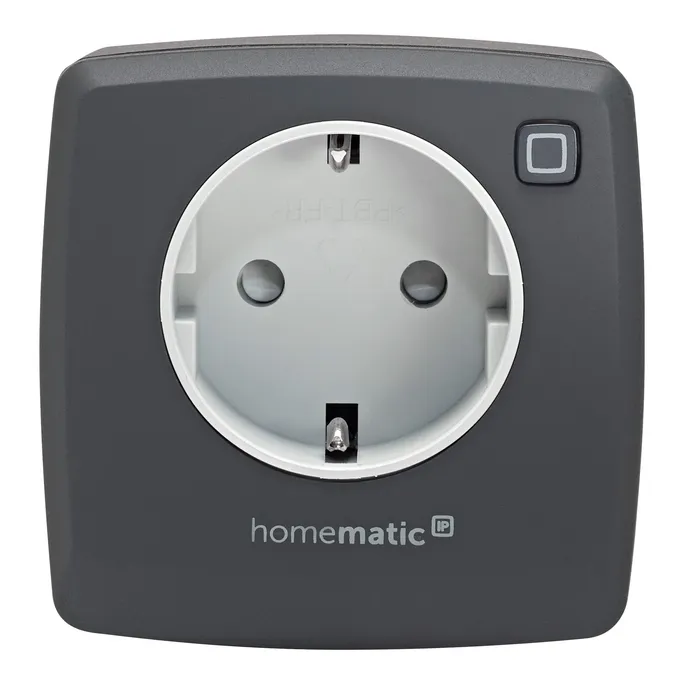 Homematic IP Schalt-Mess-Steckdose Smart Plug anthrazit HmIP-PSM-2-A