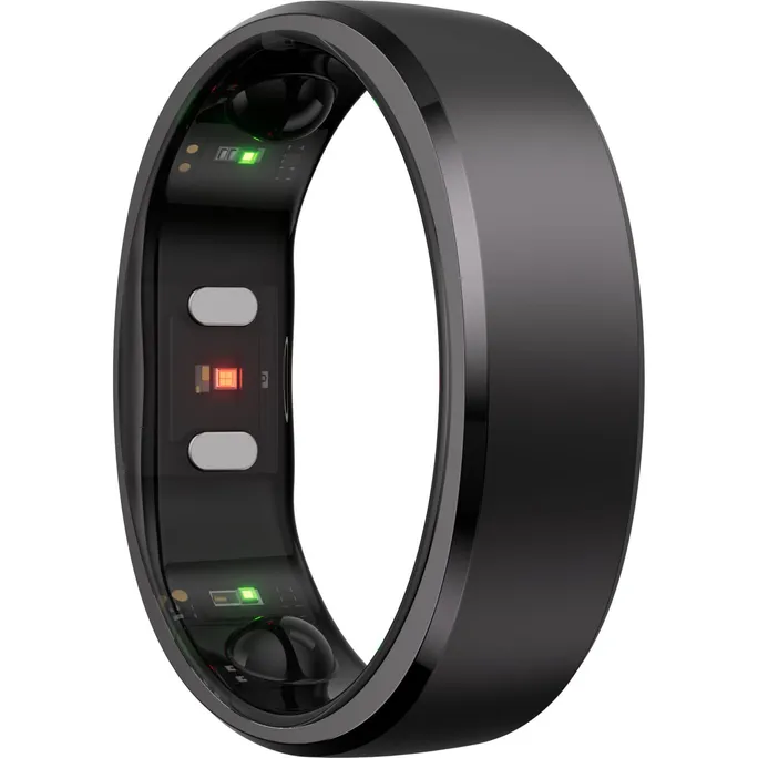RingConn Smart Ring Gen2 für Frauen und Männer - Schlaf- und Fitness Tracking Wearable - Herzfrequenz - Matt-Schwarz Größe 12