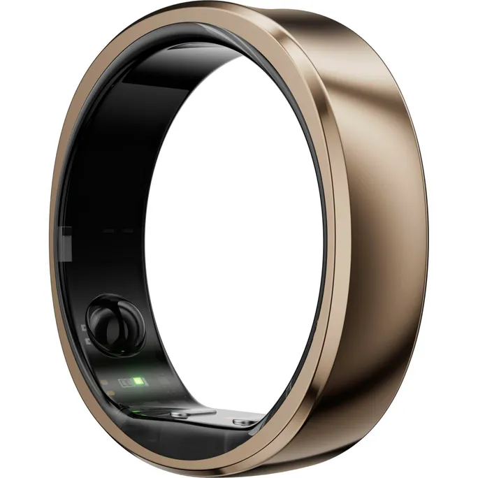 RingConn Smart Ring Gen2 Air für Frauen und Männer - Schlaf- und Fitness Tracking Wearable - Herzfrequenz - Dünengold Größe 11