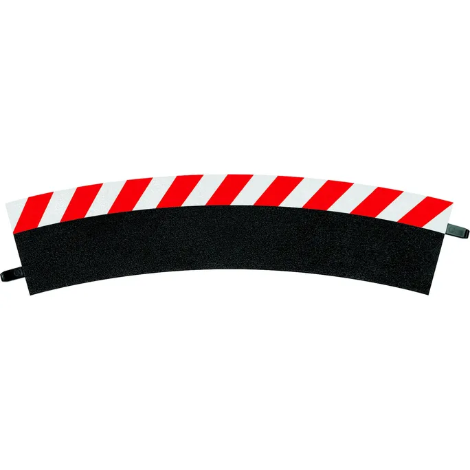 Carrera Digital 124 Außenrandstreifen für Kurve 3/30° (6), Endstücke (2)