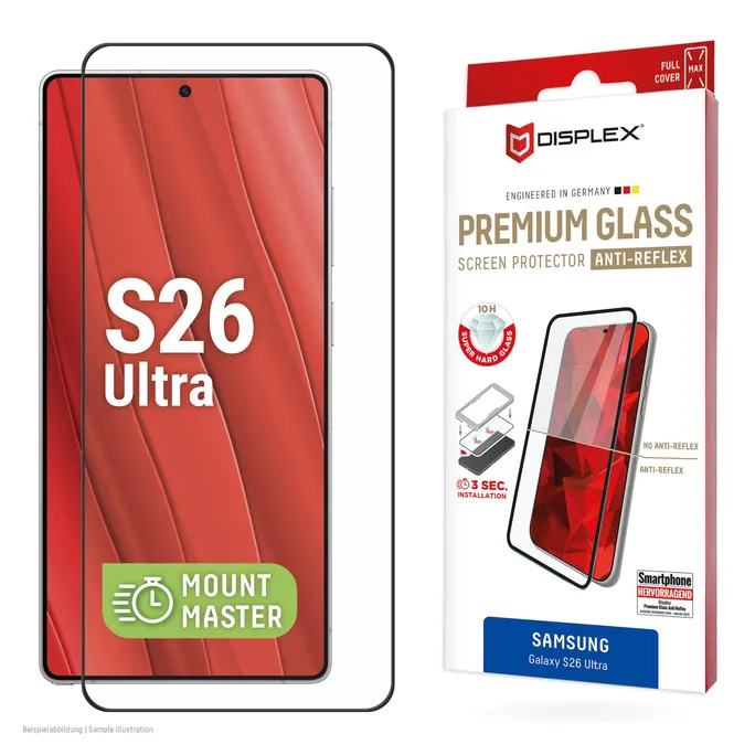 DISPLEX Premium Glass Samsung Galaxy S26 Ultra MM-Montagehilfe