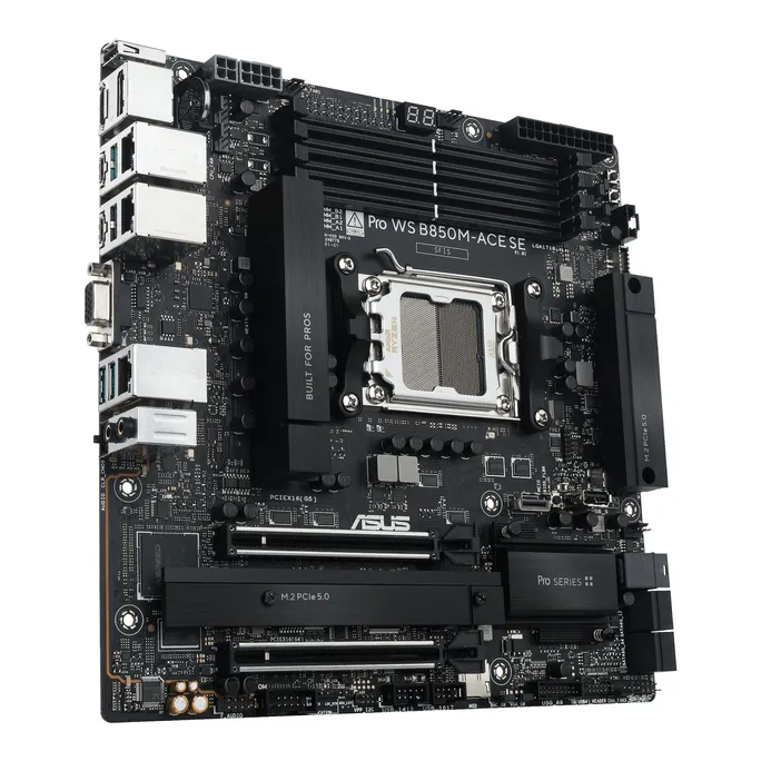 ASUS PRO WS B850M-ACE SE Micro-ATX Mainboard - Sockel AM5