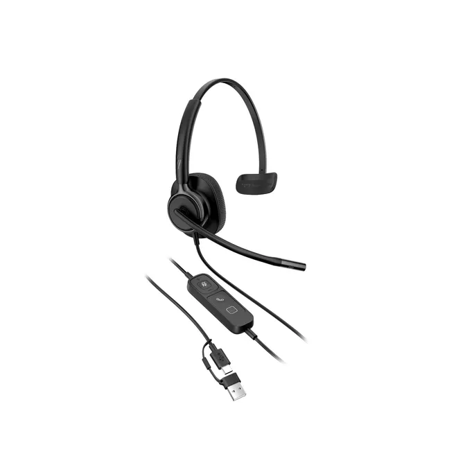 HP | Poly Mission 415 Mono-Headset USB-C/A, kabelgebunden, KI-Geräuschunterdrückung, Bulk-Verpackung (Kommerzielles Produkt)