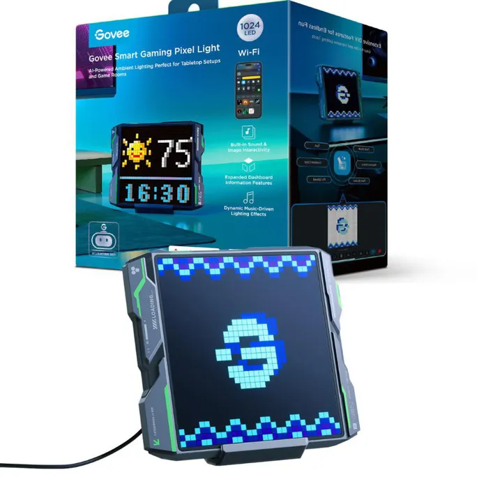 Govee H8630C81 Pixel Light Intelligente Tischleuchte Wi-Fi/Bluetooth