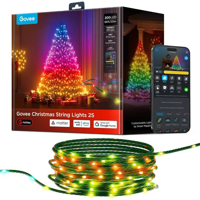 Govee Lichterkette 2S 20m RGBICW-LED