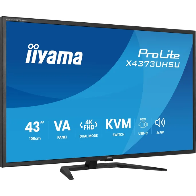 iiyama ProLite X4373UHSU-B2 108cm (43") 4K UHD VA LED 16:9 60 Hz Monitor