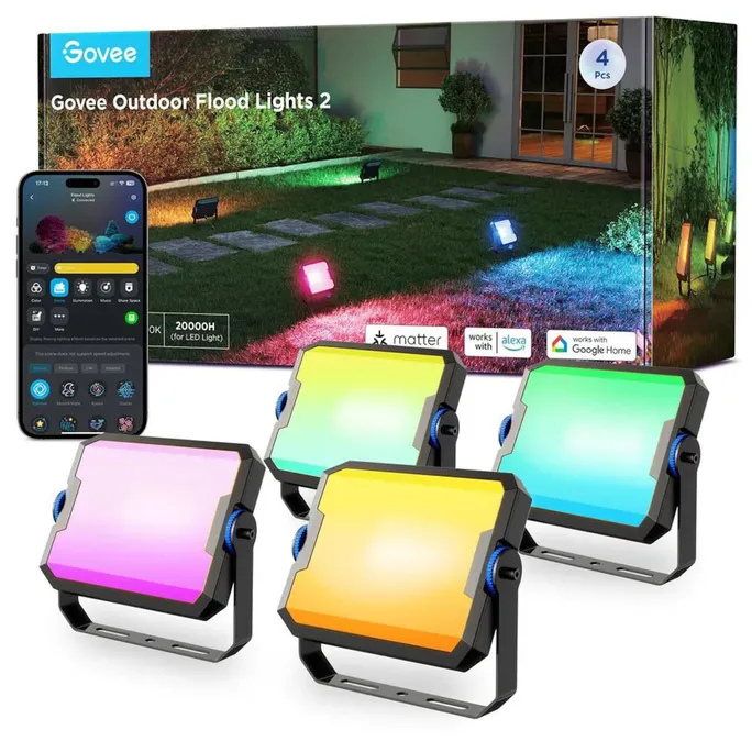 Govee H8057 Intelligente Gartenbeleuchtung Wi-Fi/Bluetooth Matter-kompatibel