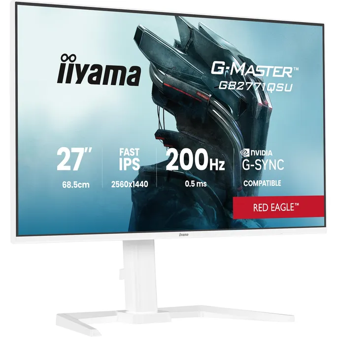 iiyama G-Master Red Eagle GB2771QSU-W1 68,6cm (27") WQHD Fast IPS 16:9 200 Hz Gaming Monitor