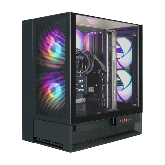 Hyrican COUGAR OmnyX BK (8075) Gaming PC Ryzen 7 9850X3D WAK 32GB/2TB RTX 5080 Win11
