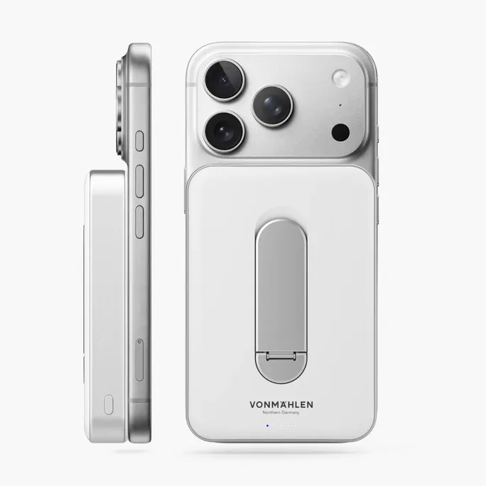 Vonmählen Evergreen Mag Powerbank 10.000 mAh mit Kickstand Weiß