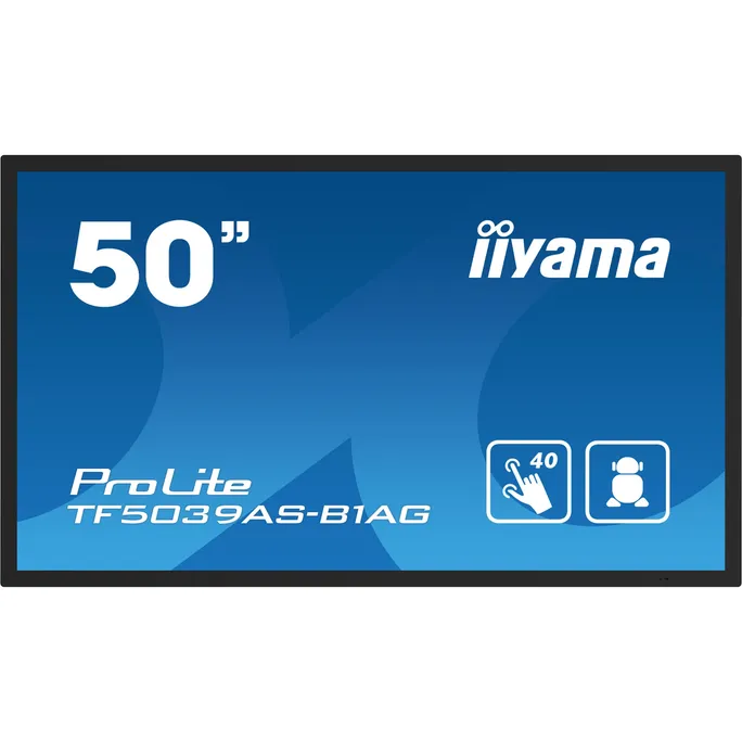 iiyama ProLite TF5039AS-B1AG 49.5"/125.7cm 4K UHD Multi-Touch Monitor HDMI/DP