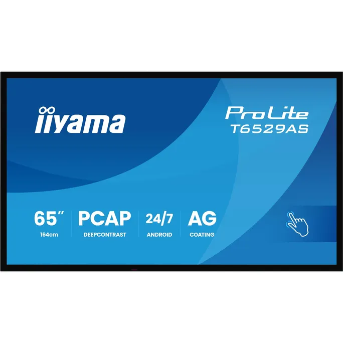 iiyama ProLite T6529AS-B1AG 163.8cm (64.5") 4K UHD Touch Monitor HDMI/USB-C