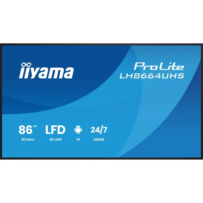 iiyama ProLite LH8664UHS-B3AG 217,4cm (86") 4K UHD Monitor HDMI/USB-C