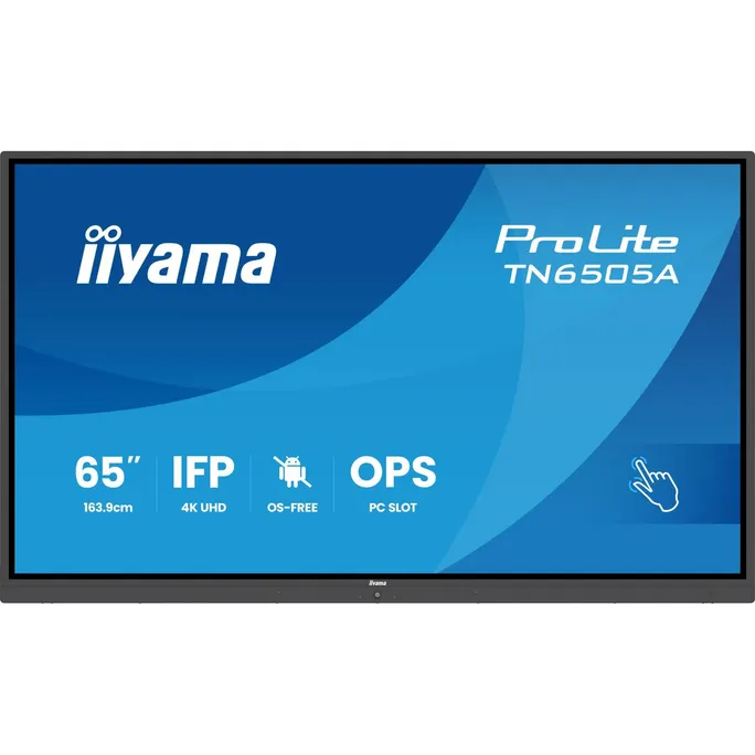 iiyama ProLite TN6505A-B1AG 163.8cm (64.5") 4K UHD Touch Monitor DP/HDMI/USB-C