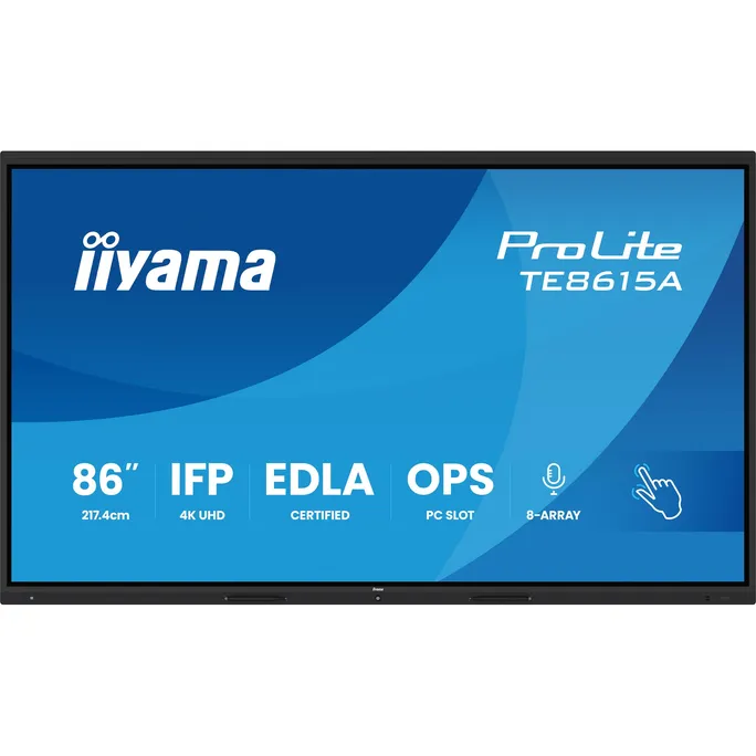 iiyama ProLite TE8615A-B2AG 217,4cm (85,6") 4K UHD Touch Monitor HDMI/DP/USB-C