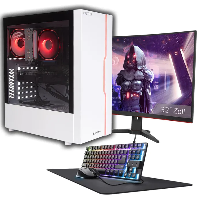 Captiva PC Advanced Gaming R93-554 Ryzen 7 5700X 16GB/1TB SSD RTX 5060 Win11 inkl. AOC TFT 32" 165Hz