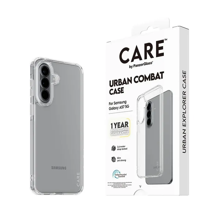 CARE by PanzerGlass Urban Combat Case Transparent für Samsung Galaxy A57 5G