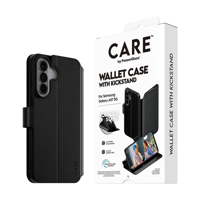 CARE by PanzerGlass Wallet Case m. Kickstand für Samsung Galaxy A57 5G