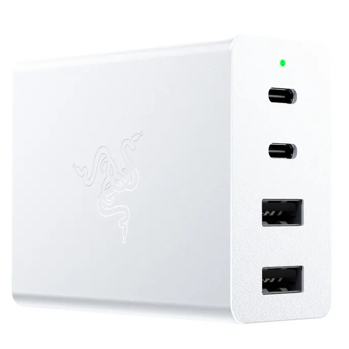 RAZER USB-C 130W GaN Netzteil/ Ladegerät/ Charger Mercury, 2x USB-C, 2x USB-A, PD 3.0