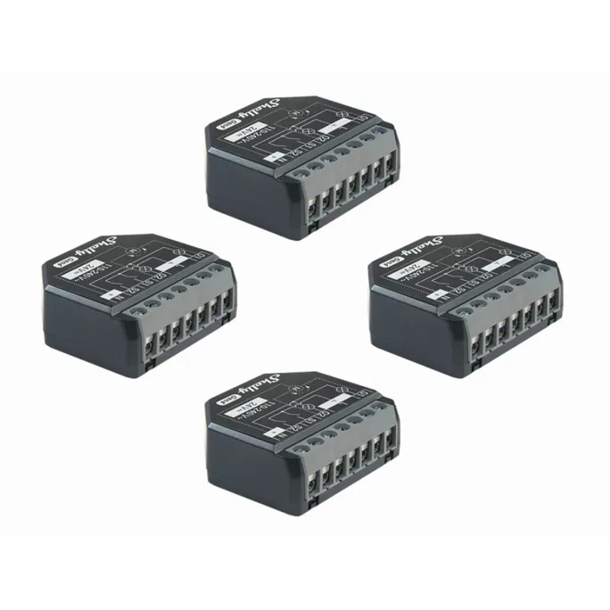 Shelly 2PM Gen4 Unterputz Relais max 16A 2 Kanal WLAN, Bluetooth, Matter, Zigbee Smart-Schalter 4er Pack