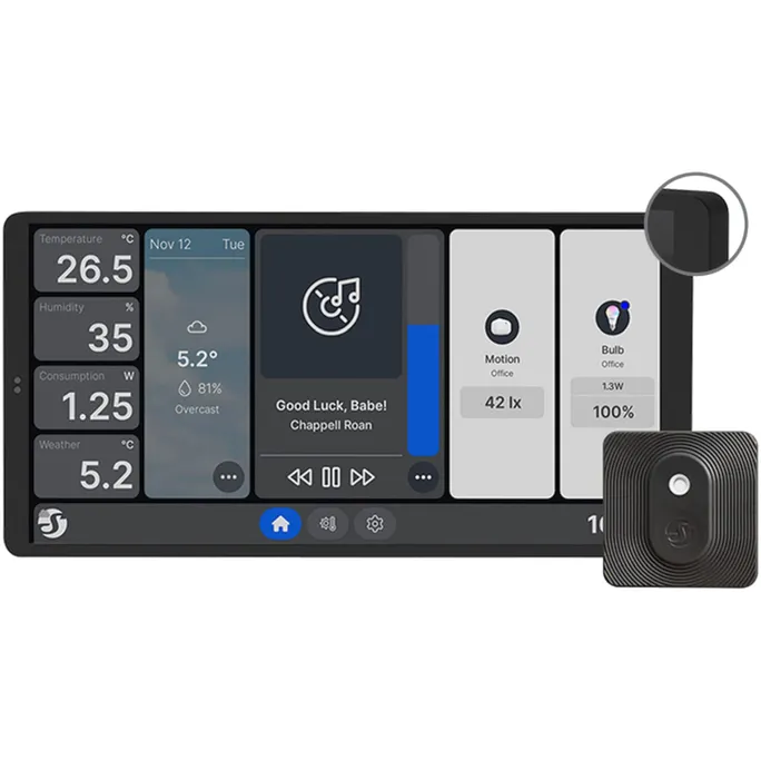 Shelly Unterputz Wall Display X2 Black + Blu H&T Black