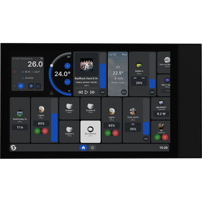 Shelly Wall Display XL schwarz Smart-Home-Bedienpanel 25cm (10,1")