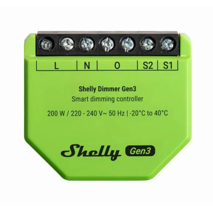 Shelly Dimmer Gen3· Relais LED Lichtcontroller Messfunktion Unterputz