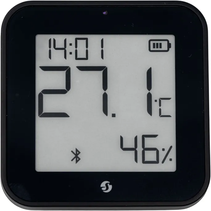 Shelly Blu ZB H&T Display Black Temperatur- & Feuchtigkeitssensor Bluetooth Zigbee Schwarz