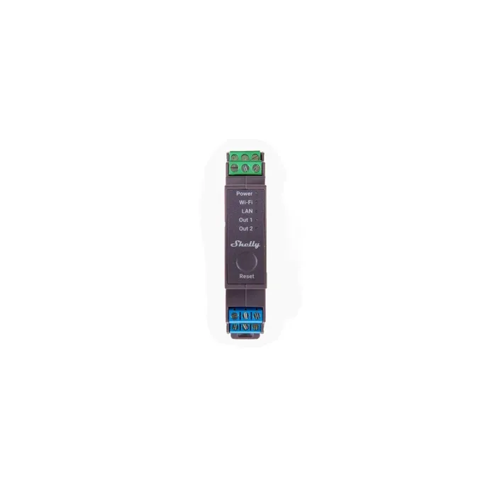 Shelly Pro 2 Relais max. 25A 2 Phasen 2 Kanäle WLAN LAN BT