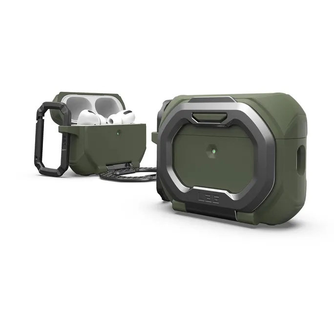 UAG Urban Armor Gear Monarch Case für Apple AirPods Pro 3 oliv drab/silber