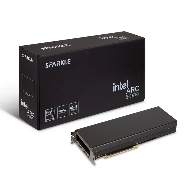 SPARKLE Intel Arc Pro B70 32GB GDDR6 Passive Grafikkarte 4x DP