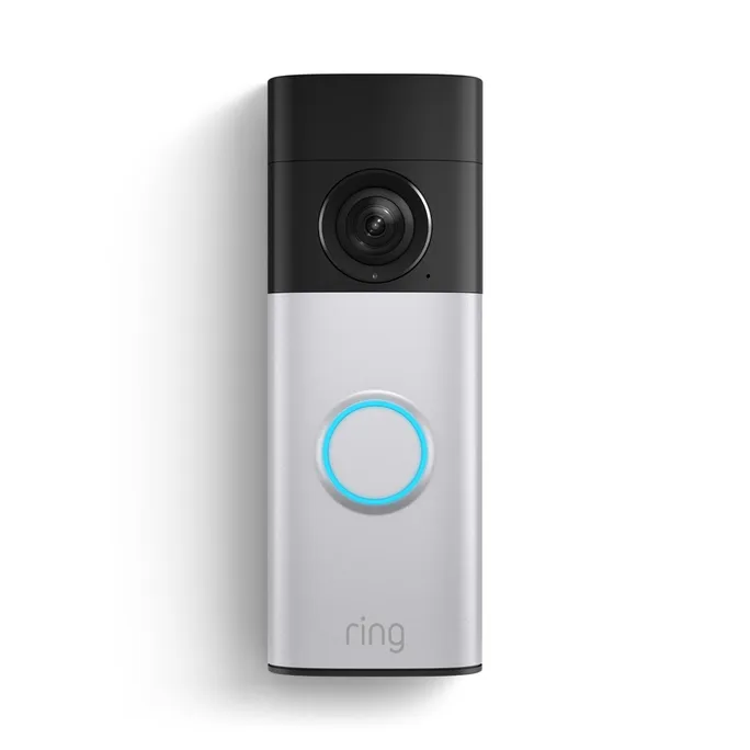 RING Battery Video Doorbell 2 Plus - 2K, Gegensprechfunktion, Türklingel Nickel Silver