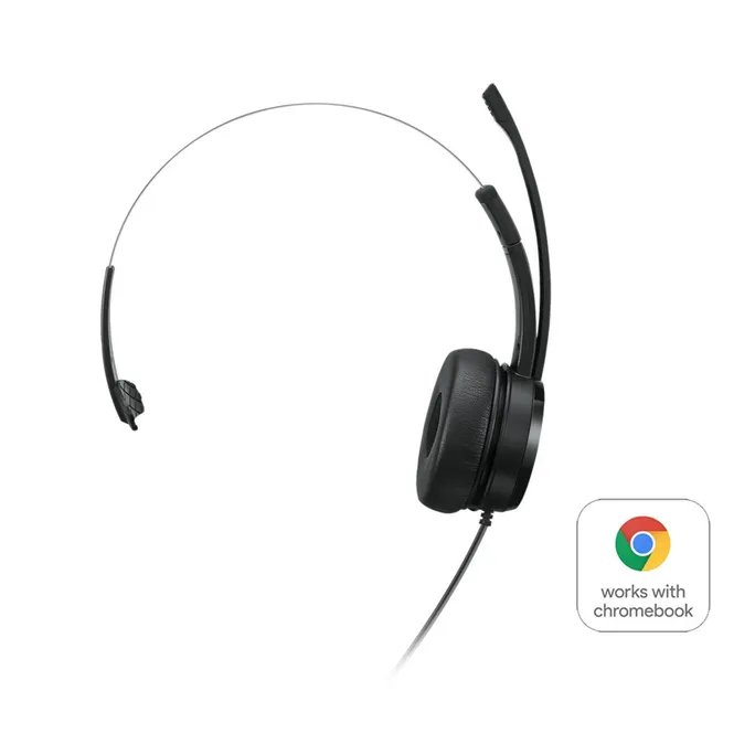 Lenovo 100 Mono Headset Schwarz, kabelgebunden, USB-A
