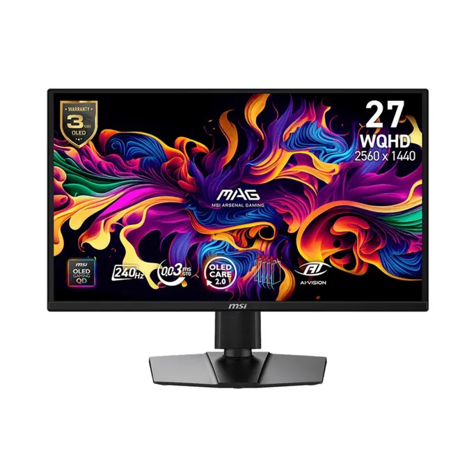 MSI MAG 272QPDE X24 QD-OLED X24 26.5 Zoll QHD QD- OLED Gaming Monitor 240 Hz 16:9 DP/HDMI