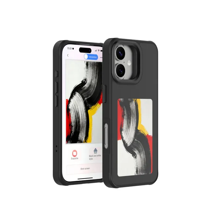 4smarts E-Ink Cover / NFC-Display iPhone 17 Qi2 black