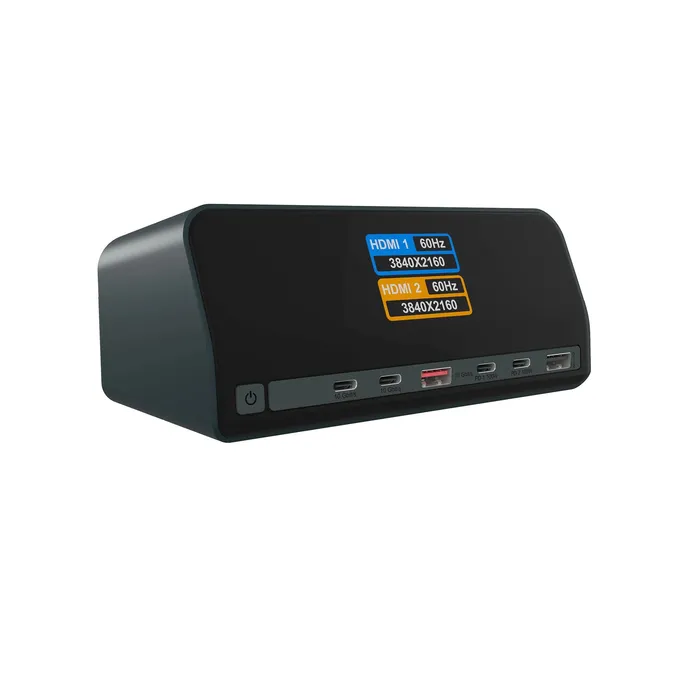 Raidsonic ICY BOX Heart Dock 2300 IB-DK2300-CH 11-in-1 DockingStation mit Display