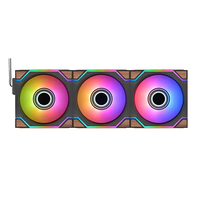 Thermaltake SWAFAN 120EX Infinity ARGB Wood Edition 120mm 3er Pack schwarz