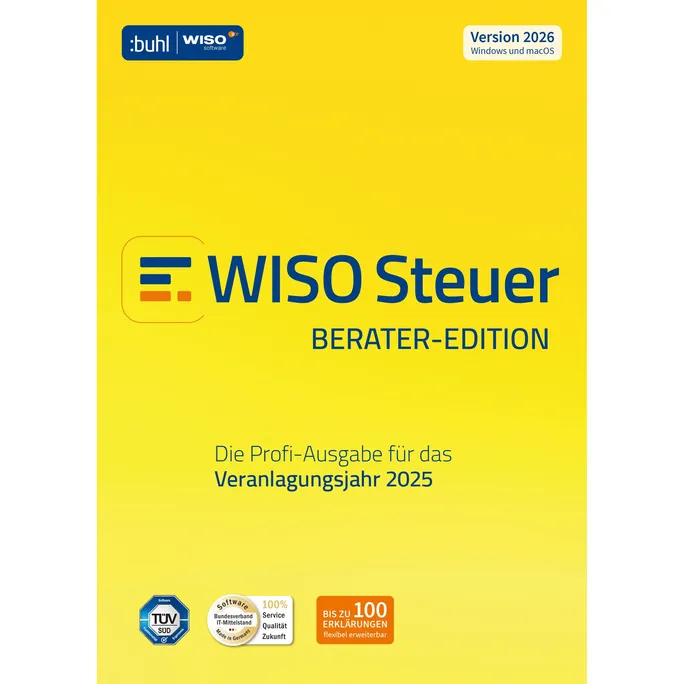 Buhl Data WISO Steuer 2026 Berater | Download & Produktschlüssel