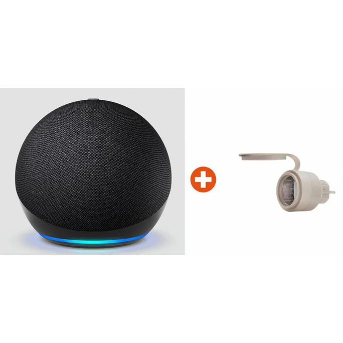 Bundle: Amazon Echo Dot (5. Gen.) B09B8X9RGM schwarz + Shelly Plug & Play Outdoor Plug S Gen3 Z