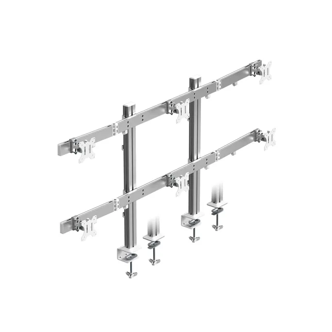 RAIDSONIC Diamond Stand 666 IB-MS666-T6, Monitorständer für 6x 32" Monitore