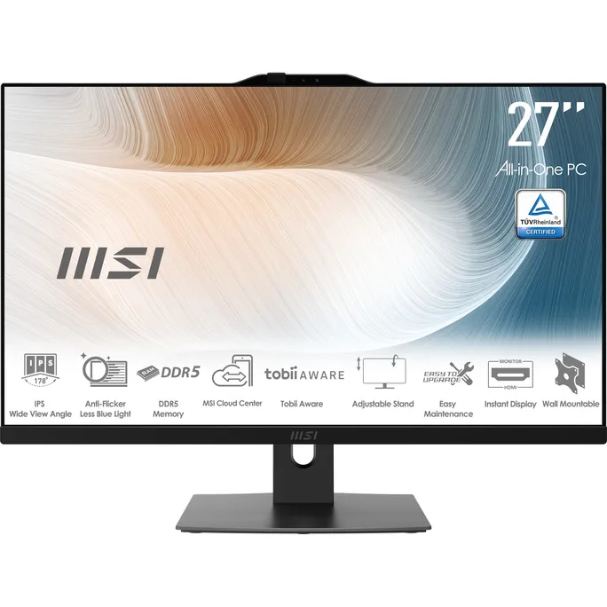 MSI Modern AM272P 1M-1427AT AiO 27" FHD Core 5 120U 16GB/512GB SSD Win11 Pro schwarz